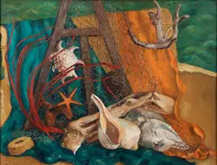 Gems of the Ocean by Jane Else Miller, 1955, oil on canvas, offered Mar 2025