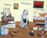 Jeff Zets, Marilyn Monroe in the Mirror, c.2012, mixed media collage