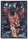 Jeff and Mark Zets, One Night Last Summer, pre printed, collage magazine paper and ink wash with the artist's