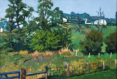 Untitled by Michael DeFazio, oil on board, offered Mar 2025