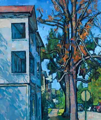 Greensburg Street by Michael DeFazio, oil on board, offered Mar 2025