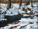 Ron Donoughe, Winter Water, 2006, oil on panel