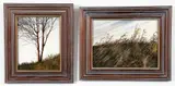 Anna Marie Schnur, Pair of Landscapes, undated, acrylic on board, both