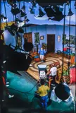 Snappy New Day (captures the behind-the-scenes view of Mister Rogers' Neighborhood highlighting the show's set design and production), color by Jim Judkis, photograph, taken 1980s, printed later, offered Mar 2025