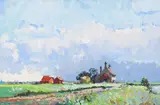 Geoffrey Chatten, Halvergate Marsh, undated, oil on board