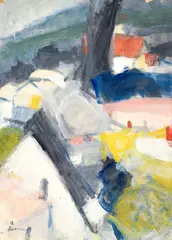 Untitled Abstract, undated by Tadashi Asoma, c.1960, gouache on paper, offered Dec 2024