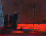 François Arnal, Le Grand Depart la Valetti, 1959, oil on canvas