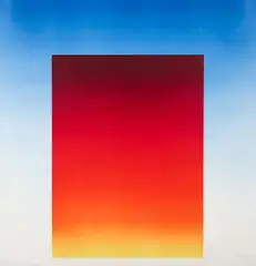 Standing Oblong II by Herbert Bayer, 1971, serigraph printed in colors, offered Dec 2024
