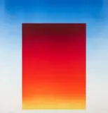Herbert Bayer, Standing Oblong II, 1971, serigraph printed in colors