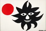 Alexander Calder, Lune Rouge et Soleil Noir, 1968, original, lithograph printed in colors