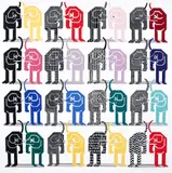Pedro Friedeberg, Loteria Canina (aka Perros or Colorful Dogs), undated, screenprint on wove paper