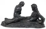 Enrico Glicenstein, (Polish/Jewish/American, 1870-1942), Ruth and Boaz, c.1912, cast