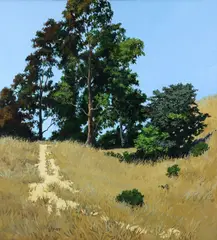 Eucalyptus Trees #1 by Peter M. Loftus, 1980, oil on canvas, offered Dec 2024