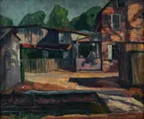 Giovanni Martino, Russian Village, 1930, oil on canvas