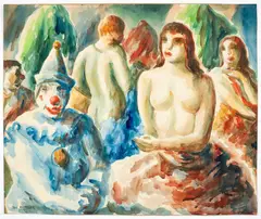 Paul Meltsner, Entr'acte [Between the Acts], undated, watercolor on paper