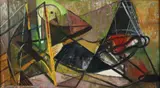Louise Pershing, Modern Man, 1940s, oil on canvas