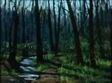 Ron Donoughe, Forest Interior, 2001, oil on canvas