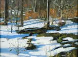 Ron Donoughe, Laurel Mountain Winter, 2003, oil on panel