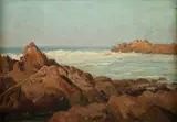 Martin Leisser, Rocks and Beach (Monterey Coast), August 7