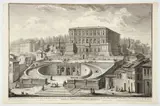 Giuseppe Vasi, Prospetto Principale del celebre Palazzo di Caprarola fatto Edificare dal Cardinale Alessandro Farnese l'anno, 1547, engraving on laid paper, circa 1746, full