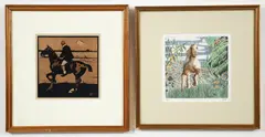 Untitled by Equine, etching and william nicholson woodblock, offered Oct 2024