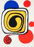 Alexander Calder, Primary Colors Abstract, 1971, lithograph on paper, published by Derriere le Miroir (DLM)