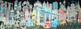 Pedro Friedeberg, Arquitectura Alfabetizada, undated, color print, signed and numbered 19/42 in black, ink to lower center