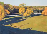 Gordon Mortensen, Autumn Colors, 1983, reduction color, woodcut