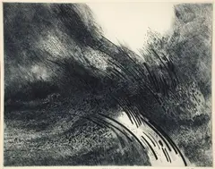 Gabor Peterdi, Heavy Weather, 1963, etching on paper