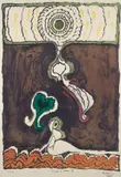 Pierre Alechinsky, Gnomes et Gnoses III, 1974-, 1975, lithograph printed in colors
