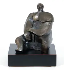 (American/Athens, Ohio, 1922-1987), Peirithous (Seated Cubist Figure), cast by John Baldwin, bronze, offered Sep 2024