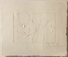 Frank Gallo, Sleeping Girl, cast paper multiple, 20 x 23 inches , Edition: 26/50, pencil