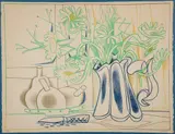 Françoise Gilot, Les Marguerites, lithograph printed in colors