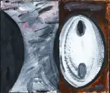 John L. Moore, Untitled Abstract, undated, oil and mixed media on paper