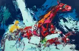 LeRoy Neiman, Trotters - Harness Racing