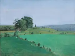 Paul Resika, The Meadows Warwich, 1965, oil on canvas
