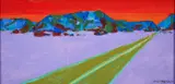 Harry Sternberg, Desert Road, undated, oil on board