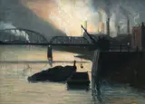 Aaron Harry Gorson, Nocturne on the Monongahela River, undated