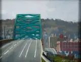Ron Donoughe, Birmingham Bridge, 2011, oil on board