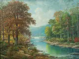 Albert Francis King, (American/Western PA, 1854-1945), Stream in Spring