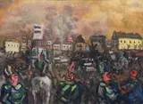 Benjamin Kopman, Soldiers on Outskirts of Town