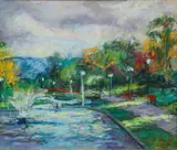 Adelaide LaFond, Park Harrisburg, circa 2000, color, pastel