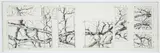 Charles Pitcher, (American/Western PA, 1927-2009), Study, c.1989, ink drawing on paper, apparently