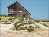 Charles Pitcher, (American/Western PA, 1927-2009), Avon - Outer Banks, 1988, oil on wood panel
