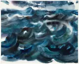 Rachel Sutton, Ocean #4, watercolor