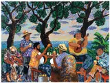 Guy Buffet, Pau Hana, c.1990s, serigraph on paper