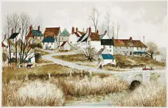 Jeremy King, Chapel Amble, circa 1980, lithograph printed in colours