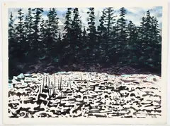Jack Marlowe Wise, British Columbia Landscape, circa 1995, watercolor