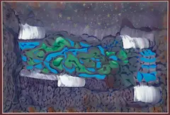 Jack Marlowe Wise, Untitled Landscape, 1990's, gouache on tinted paper