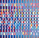 Yaacov Agam, Untitled Op Art Print, undated, pencil